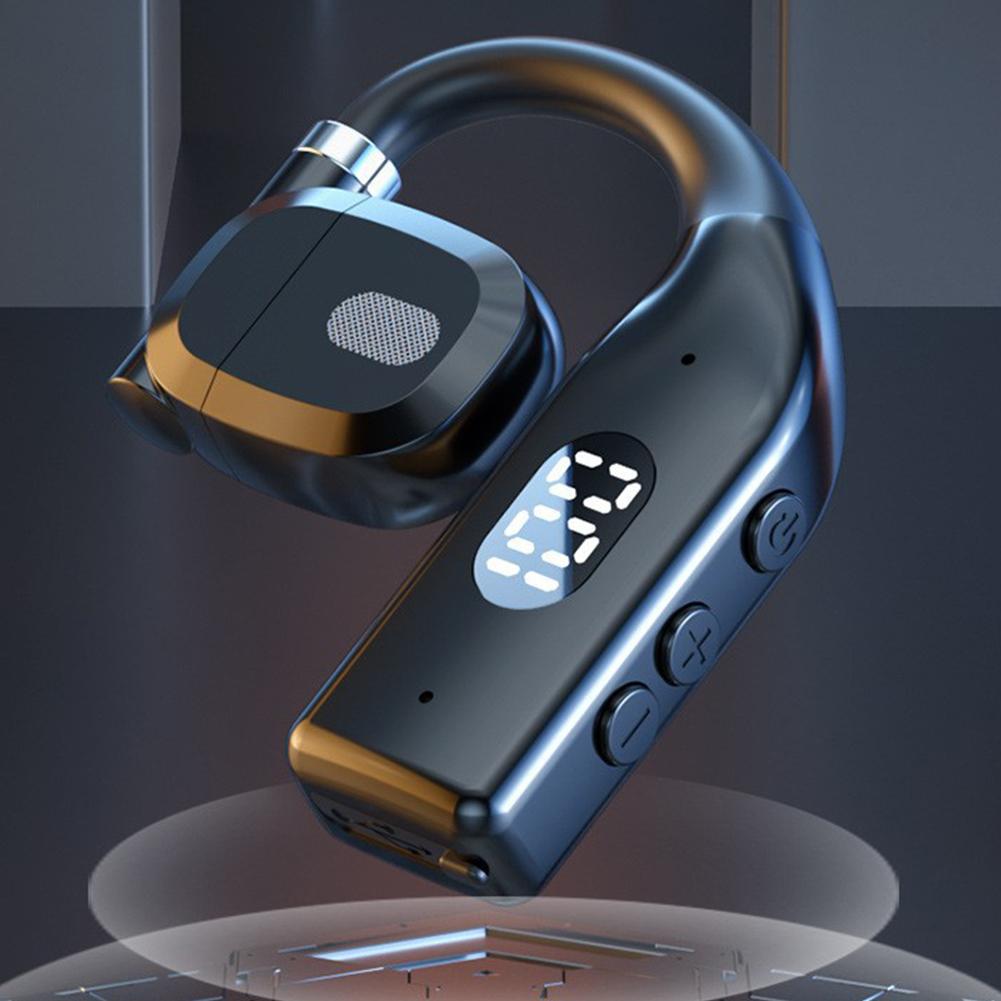 Sports Earphone Hook - หูฟังไร้สายบลูทูธ 5.4 180 ° หูฟังธุรกิจแบบหมุนได้ พร้อมไมโครโฟน
