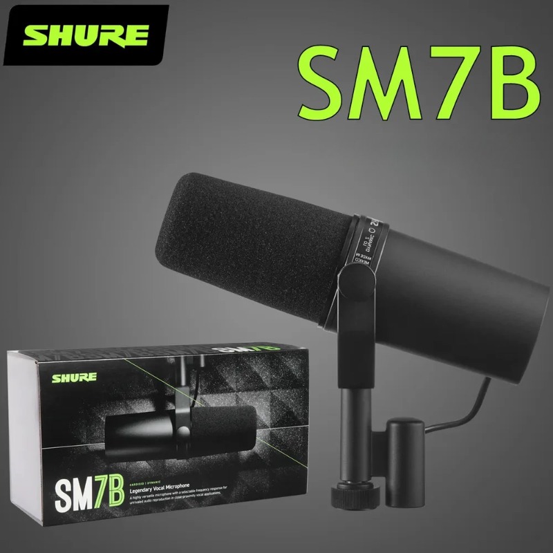 Shure Mic Sm7B - ไมโครโฟน Shure SM7B ไมโครโฟนไดนามิก Sm7b ชุดสตูดิโอสำหรับพอดแคสต์