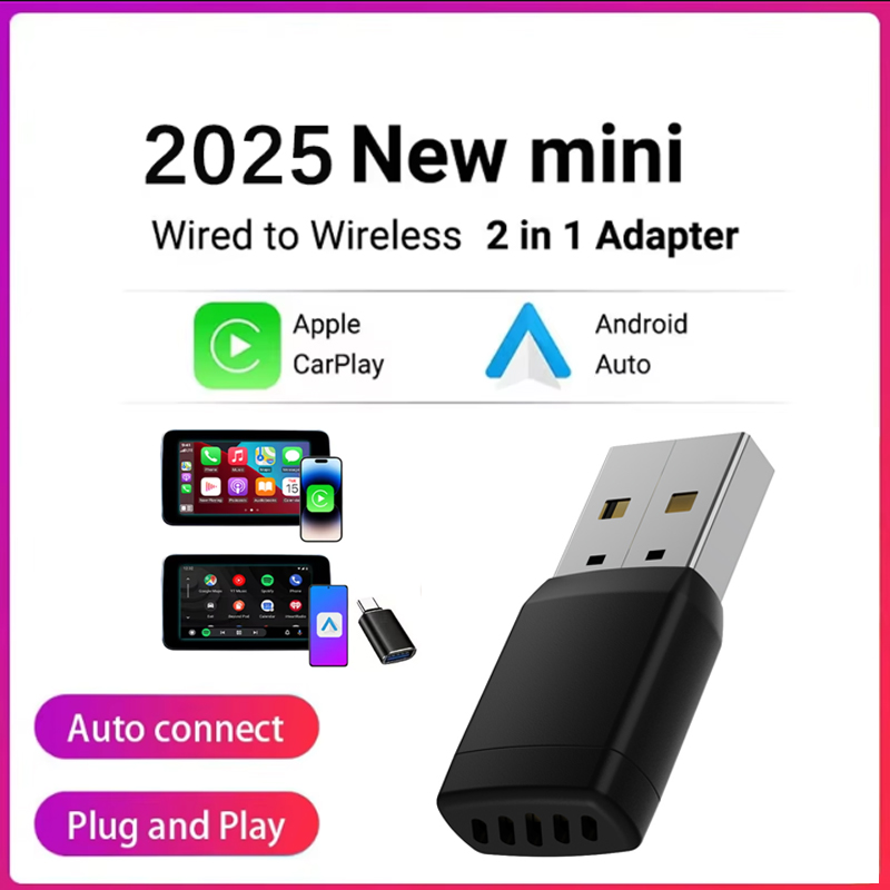Bluetooth Adapter Receiver - อะแดปเตอร์ไร้สาย Smart Wireless CarPlay Android Auto