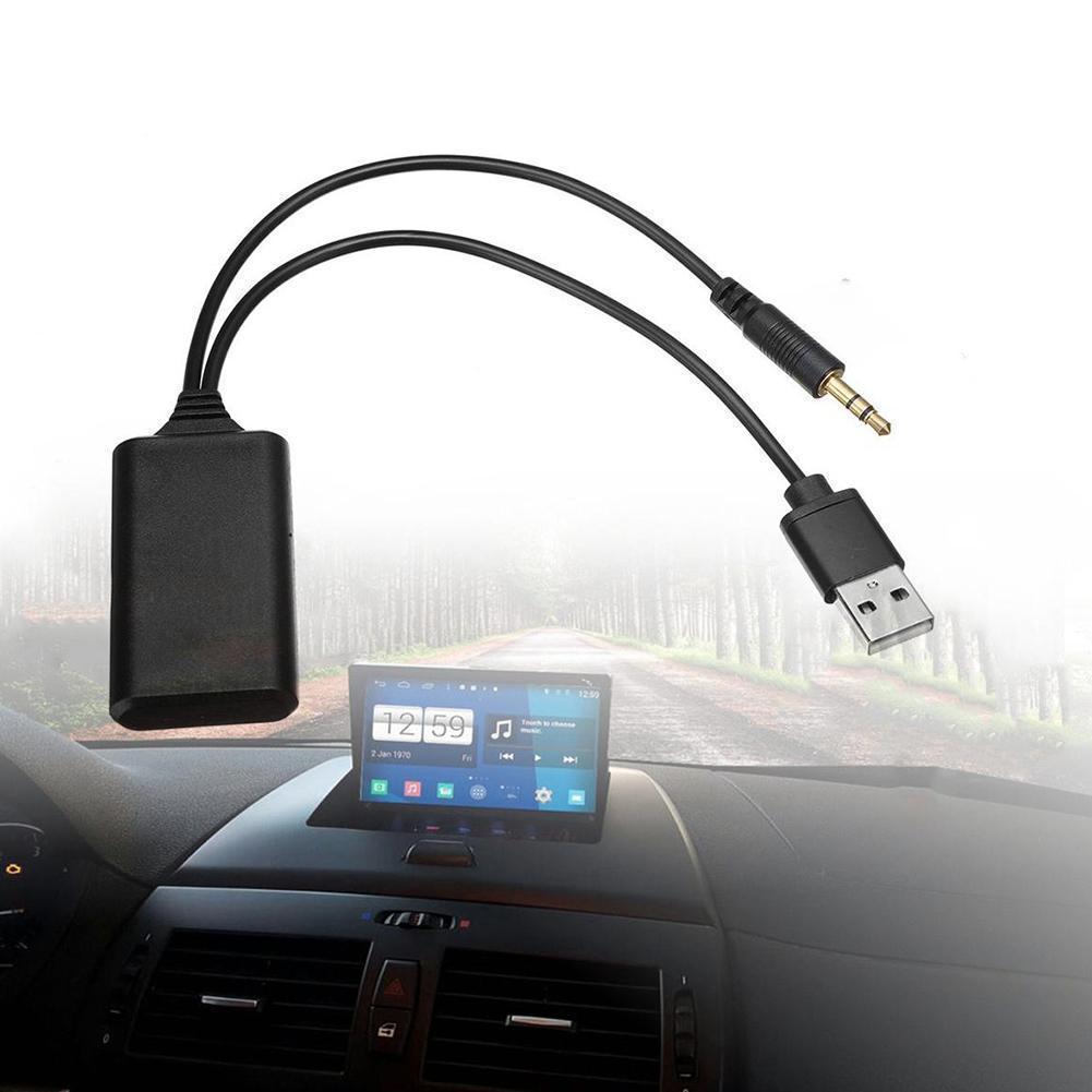 Bluetooth Adapter Receiver - อะแดปเตอร์บลูทูธไร้สายสำหรับรถยนต์ ตัวรับสัญญาณเสียง AUX HIFI คุณภาพเสียงเพลงสเตอริโอ แจ็คตัวรับสัญญาณไร้สาย