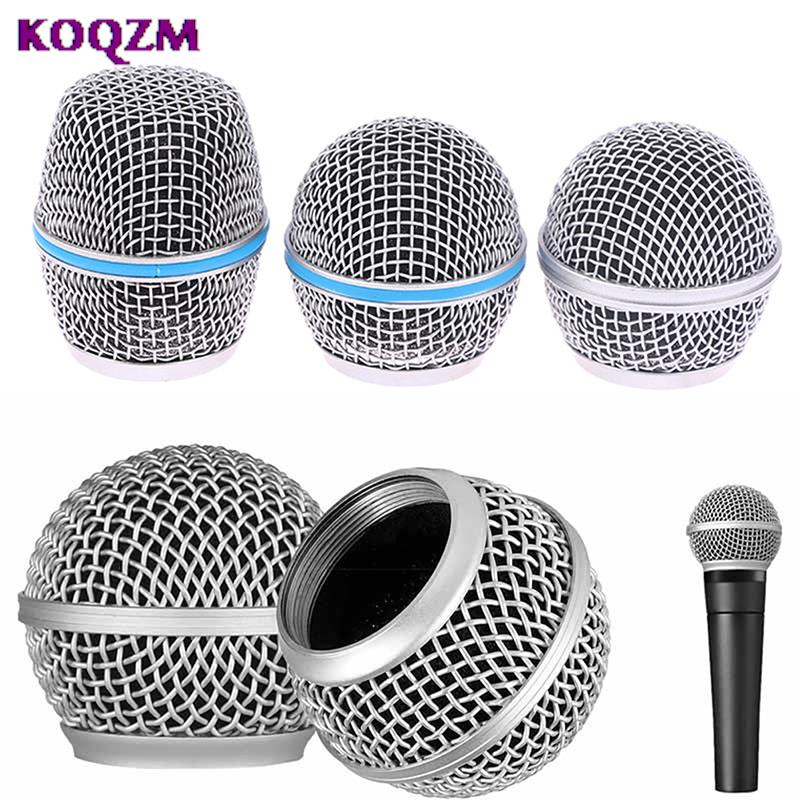 Shure Mic Mv7 - 1PC ไมโครโฟนเปลี่ยนหัวเหล็ก SM58 ตาข่ายมือถือไมโครโฟนย่างตาข่ายเหมาะกับ Shure Beta