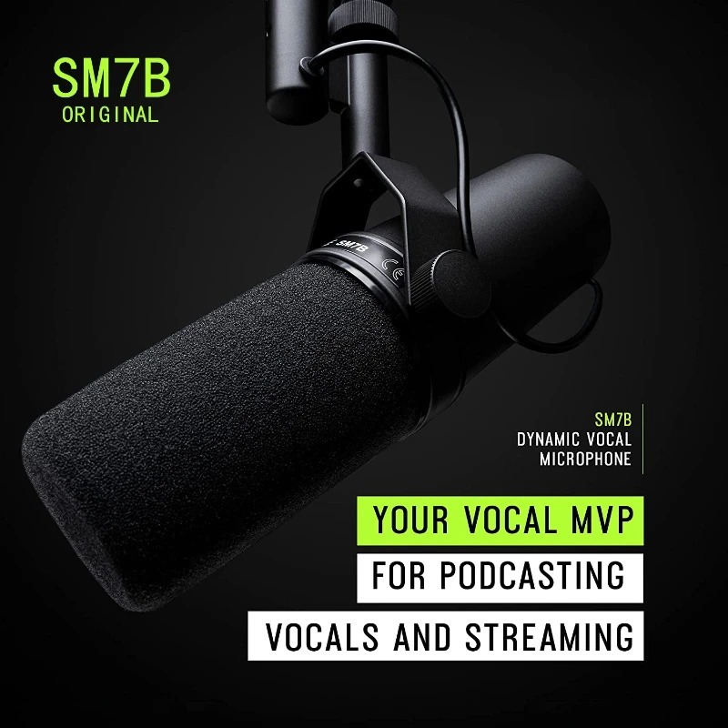 ไมโครโฟน Shure SM7B ไมโครโฟนได - Shure Mic Sm7B บทวิจารณ์และราคา