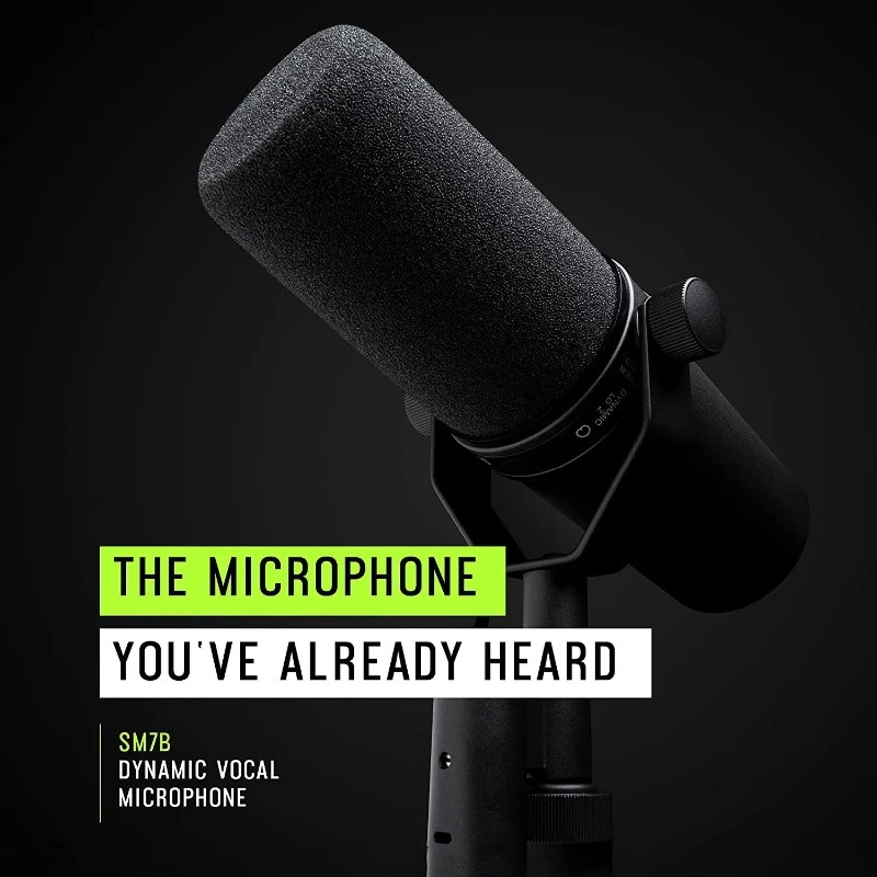 ไมโครโฟน Shure SM7B ไมโครโฟนได - Shure Mic Sm7B บทวิจารณ์และราคา