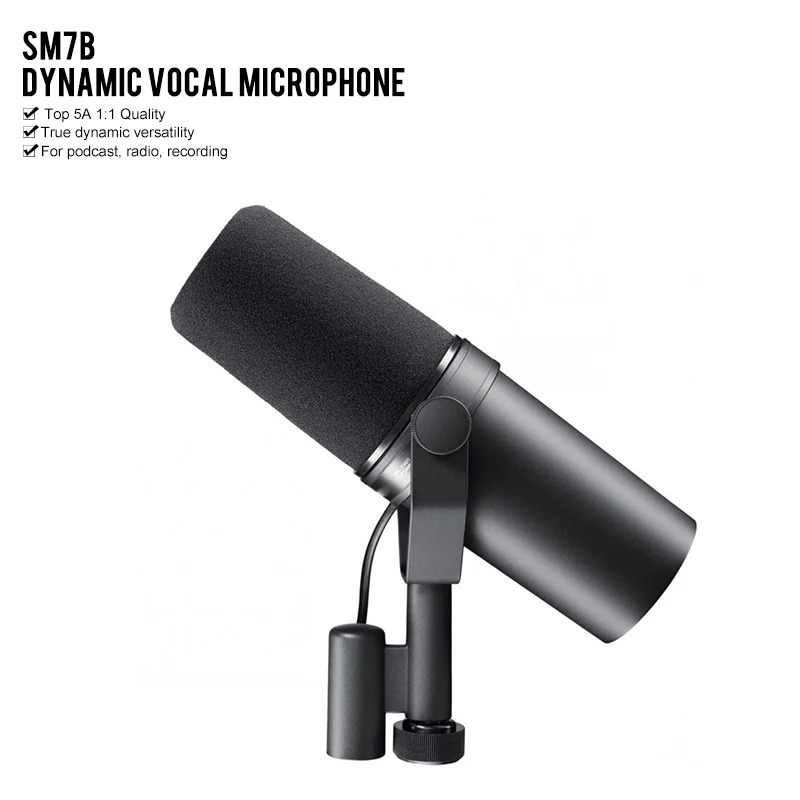 ไมโครโฟน Shure SM7B ไมโครโฟนได - Shure Mic Sm7B บทวิจารณ์และราคา
