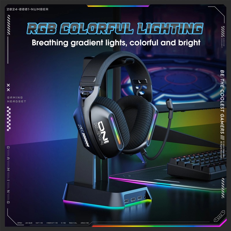 หูฟังเกมมิ่งไร้สาย ONIKUMA GT8 - Gaming Headset Rgb บทวิจารณ์และราคา