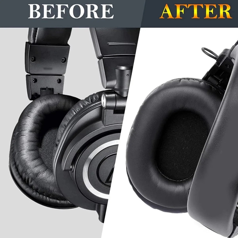 แผ่นรองหูฟังสำรองสำหรับหูฟัง A - Audio Technica Headphone Ath-M50X บทวิจารณ์และราคา