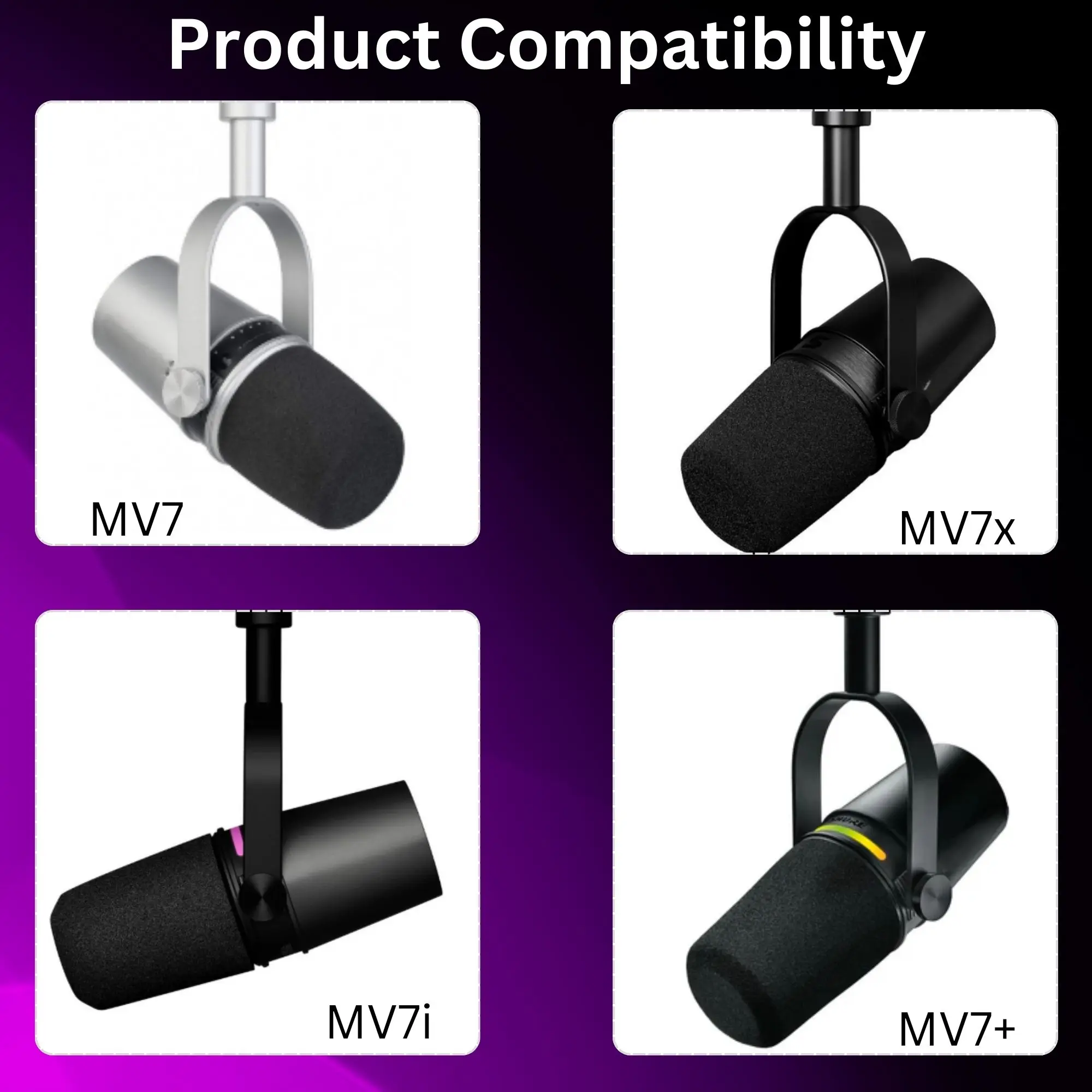 โฟม MV7 สำหรับไมโครโฟน Shure M - Shure Mic Mv7 บทวิจารณ์และราคา