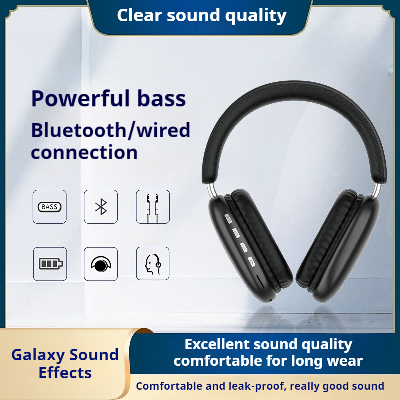 ชุดหูฟังไร้สายบลูทูธใหม่พร้อมไ - Bluetooth Headset On Ear บทวิจารณ์และราคา