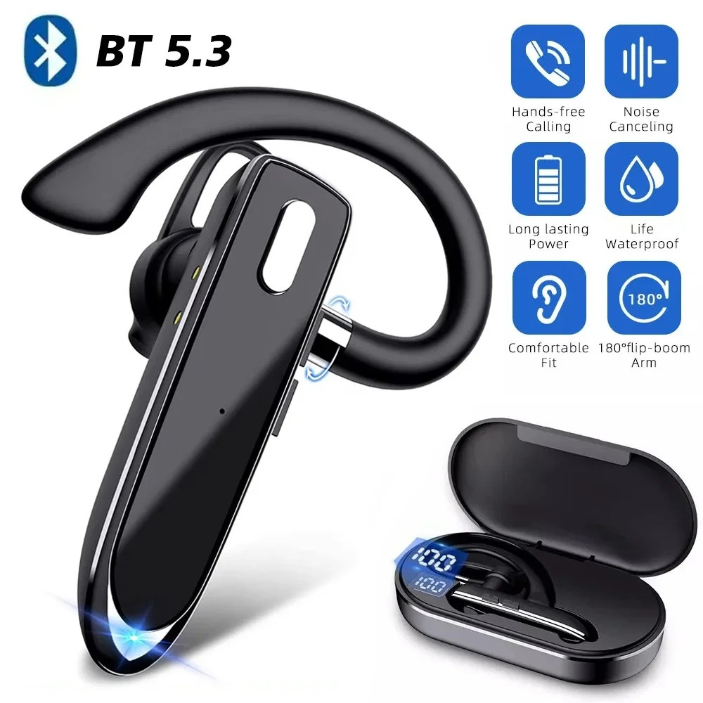 หูฟังไร้สายบลูทูธพร้อมไมโครโฟน - Bluetooth Headset On Ear บทวิจารณ์และราคา