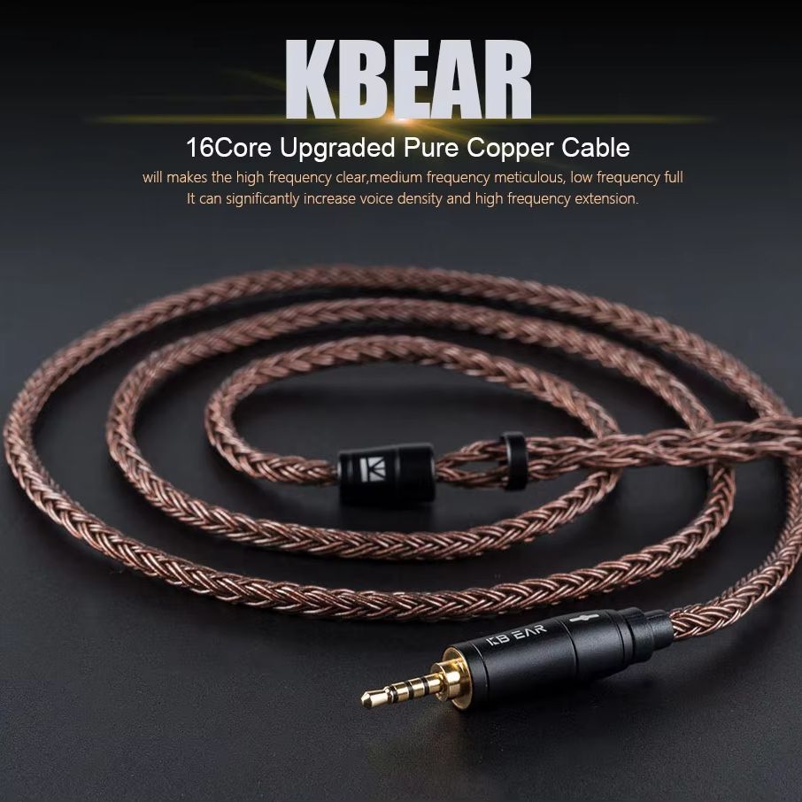 KBEAR 16 core 2-pin IEM สายหูฟ - In Ear Monitor Iem บทวิจารณ์และราคา