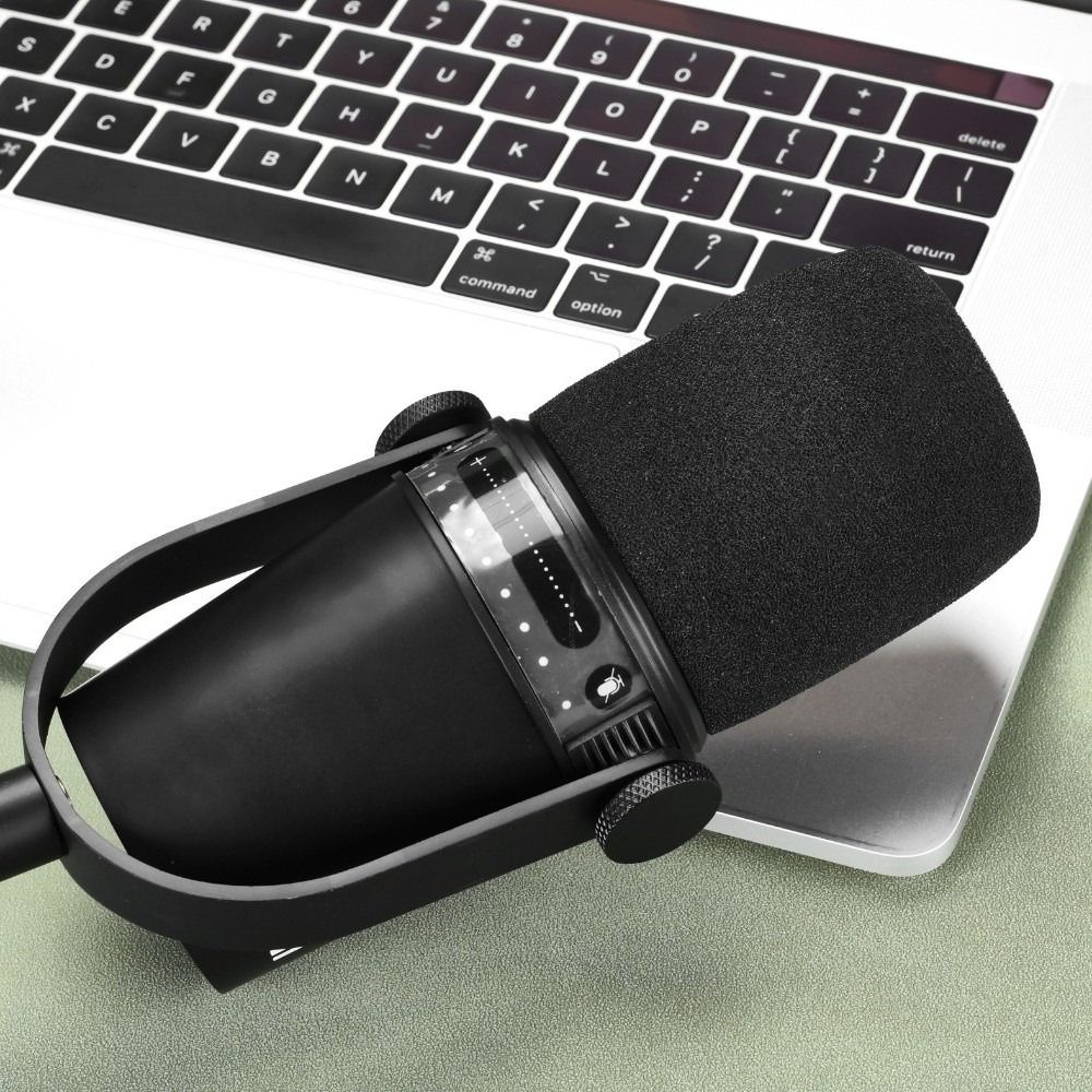 แผ่นฟองน้ำครอบไมโครโฟนแบบกันลม - Shure Mic Mv7 บทวิจารณ์และราคา